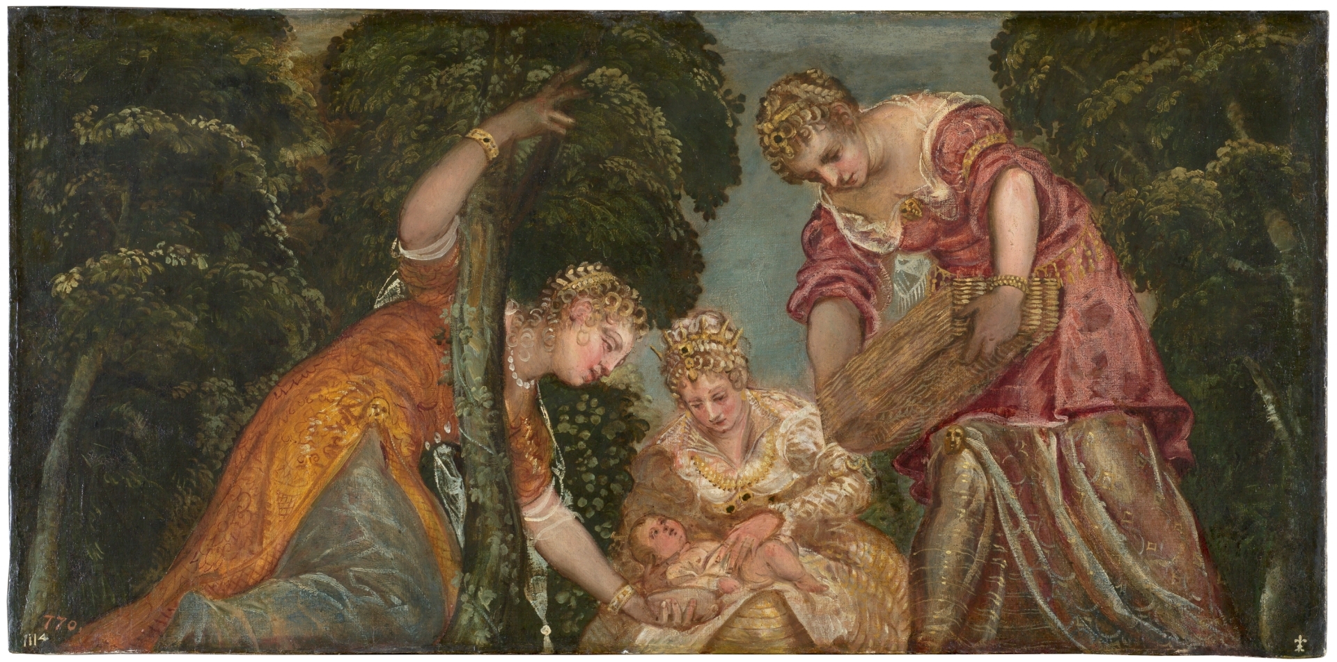 Mosè salvato dalle acque di Jacopo Robusti detto Tintoretto