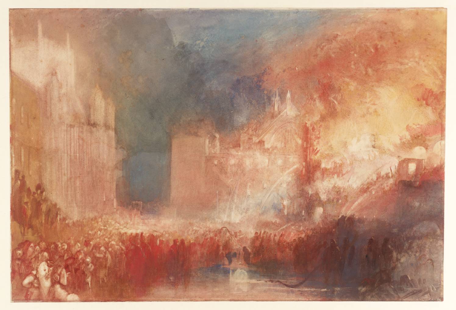 Incendio alle Camere del Parlamento Parlamento di William Turner