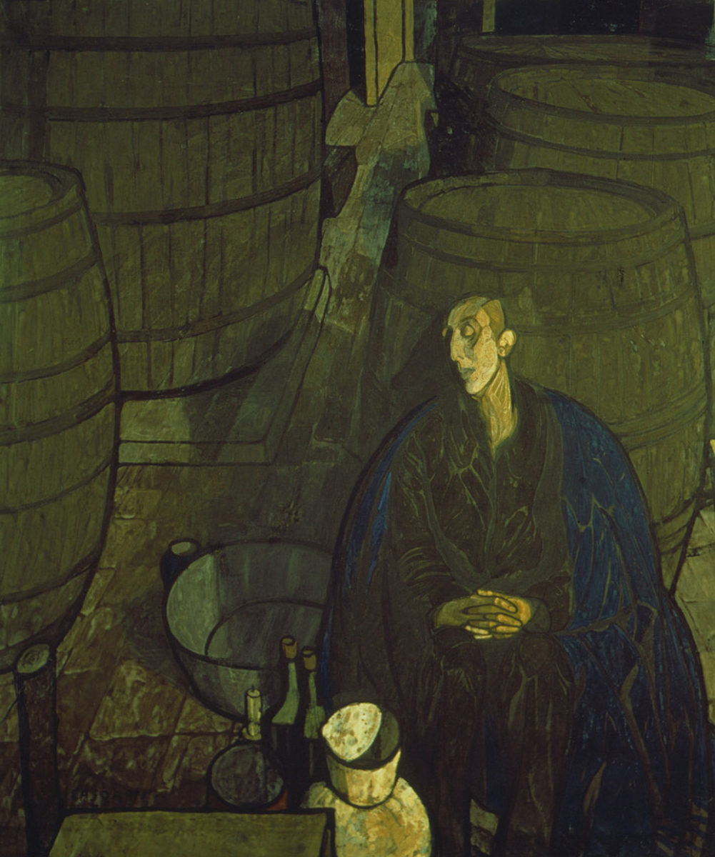 L'uomo delle botti di Felice Casorati