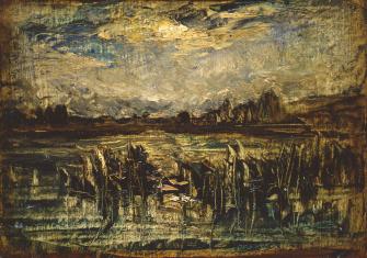 Stagno luminoso di Antonio Fontanesi