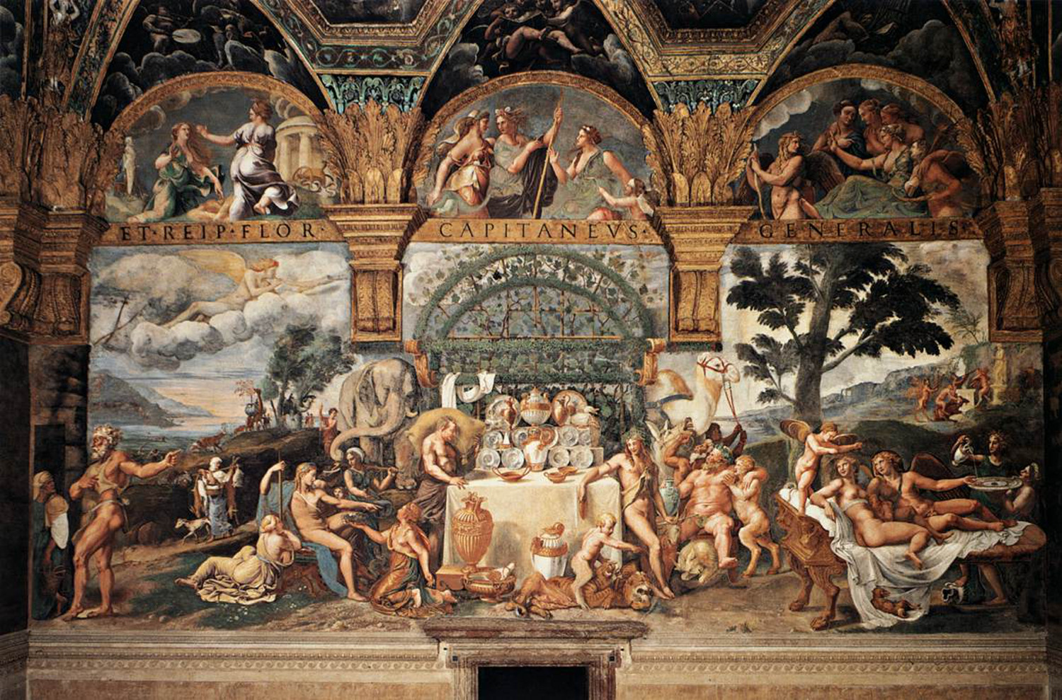 Decorazioni di Palazzo Te - Giulio Romano Amore Psiche