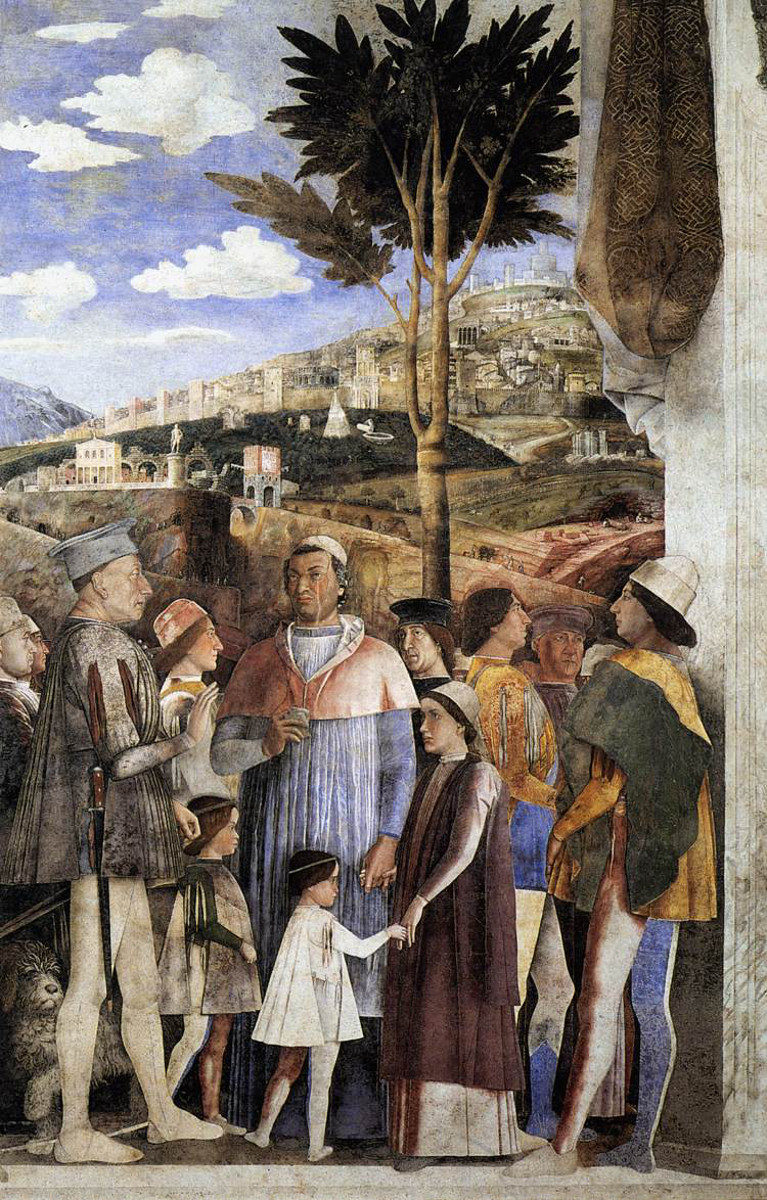 Incontro nella Camera degli Sposi di Andrea Mantegna
