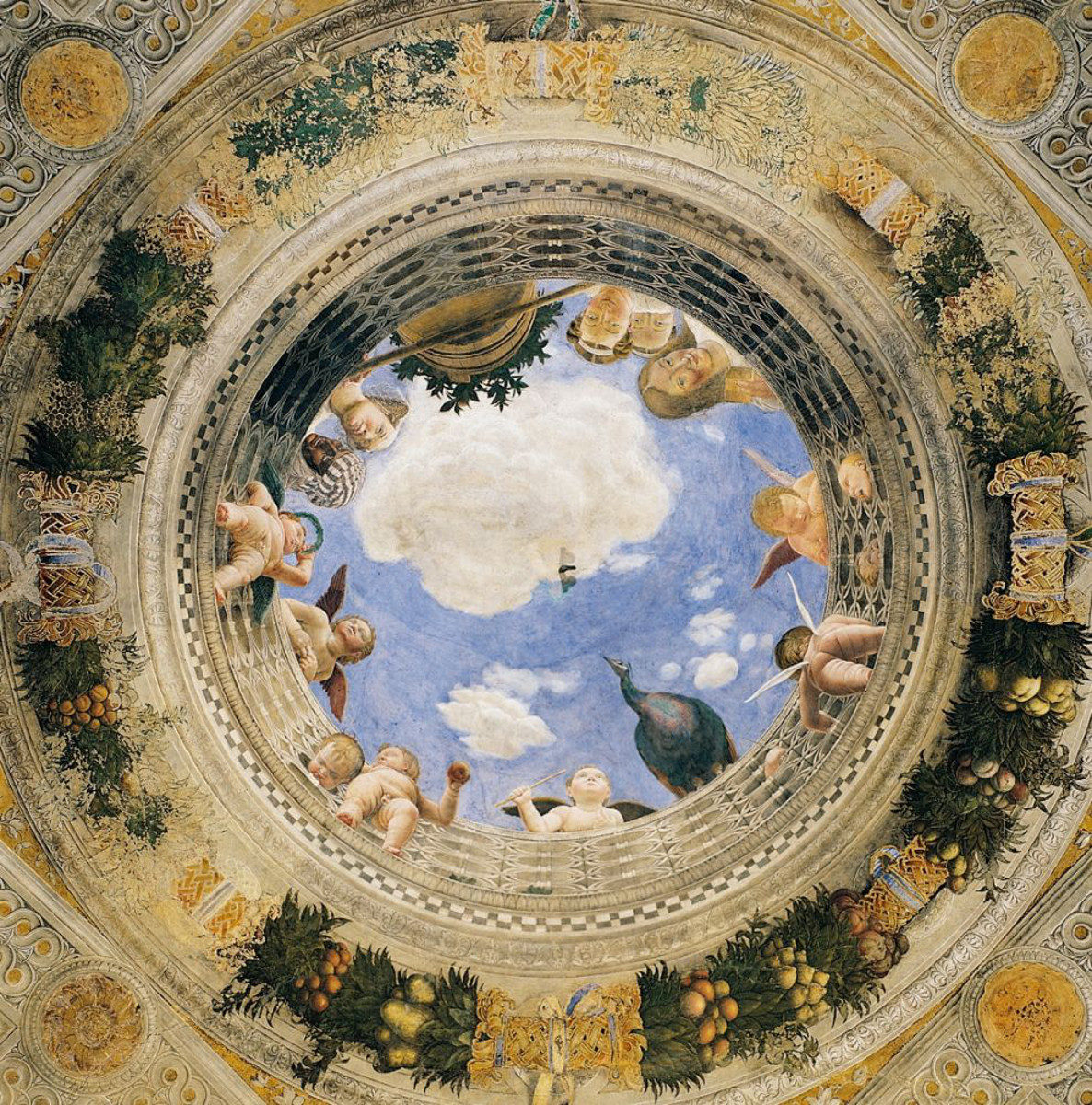 Oculo con putti di Andrea Mantegna