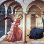 Annunciazione del primo piano di Beato Angelico