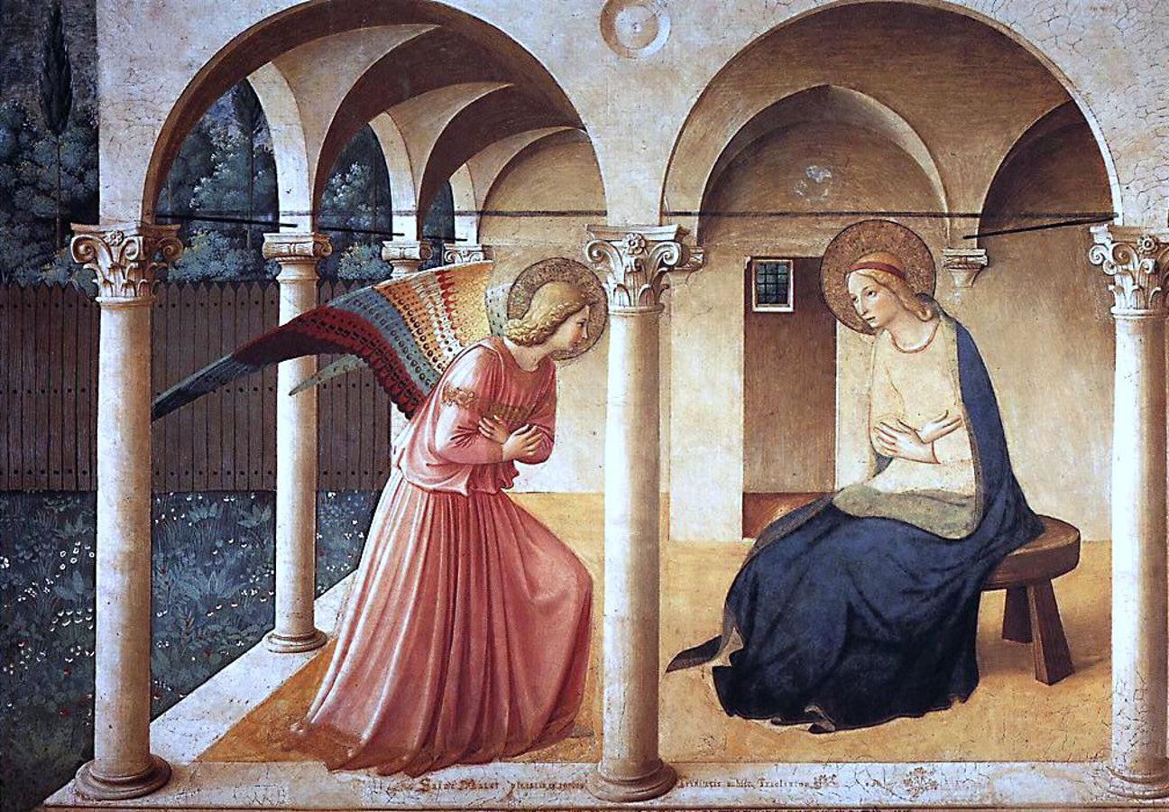 Annunciazione del primo piano di Beato Angelico - ADO Analisi dell'opera