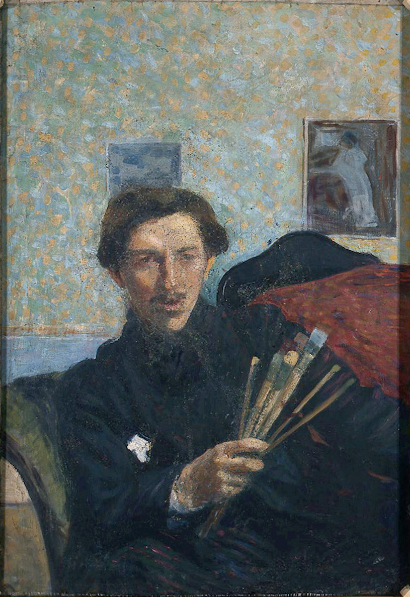 Autoritratto (verso) di Umberto Boccioni del 1906