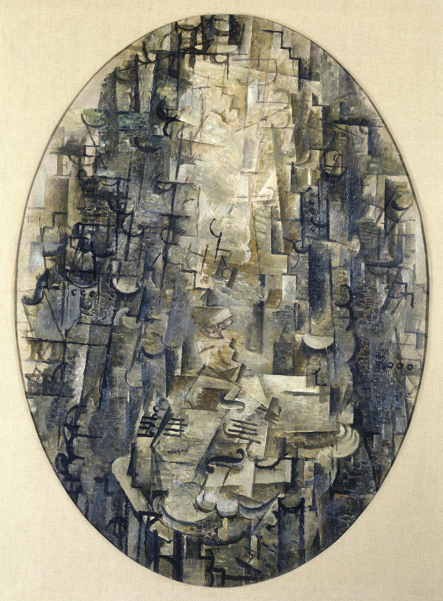 Uomo con violino di Georges Braque