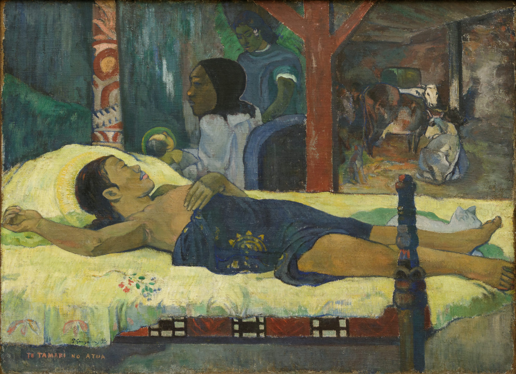 Te tamari no atua (Nascita di Cristo figlio di Dio) di Paul Gauguin
