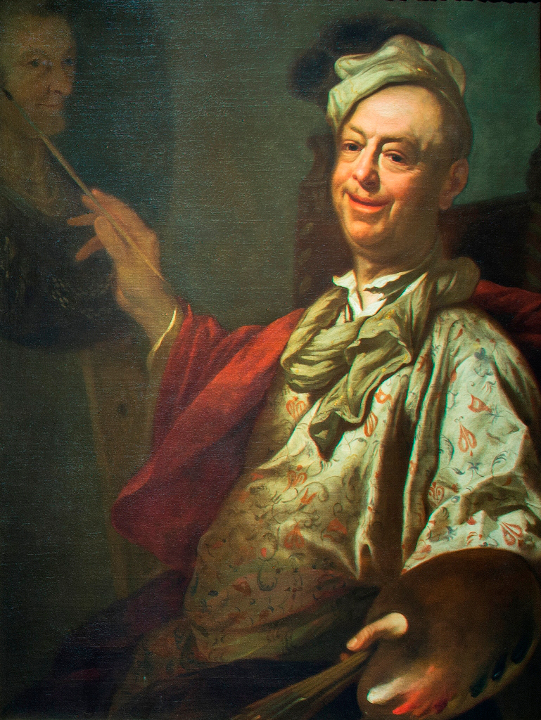 Autoritratto al cavalletto di Salomon Adler