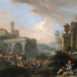 Capriccio con il Ponte Rotto di Luca Carlevarijs