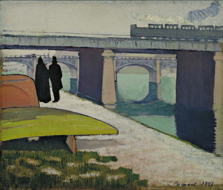 Il ponte di ferro ad Asnières di Émile Bernard