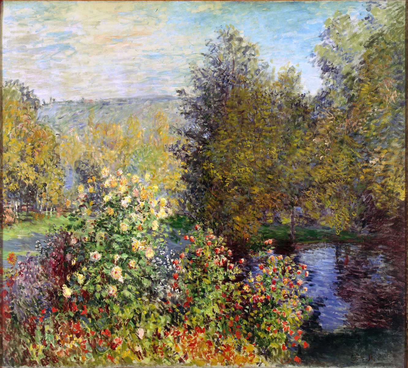 Il giardino di Hoschedé a Montgeron di Claude Monet