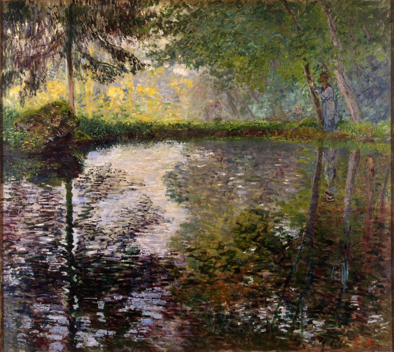Stagno a Montgeron di Claude Monet