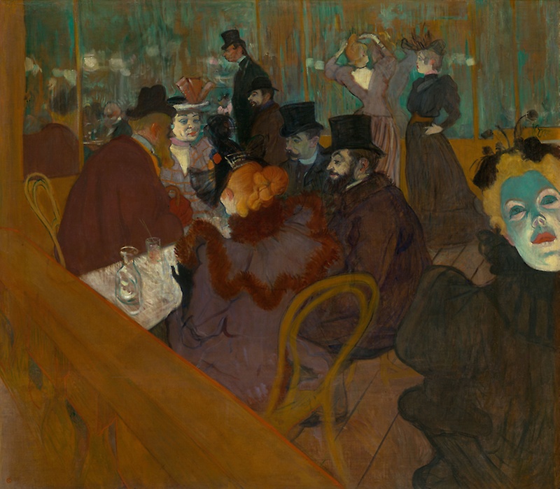 Nel promenoir del Moulin Rouge di Henri de Toulouse-Lautrec