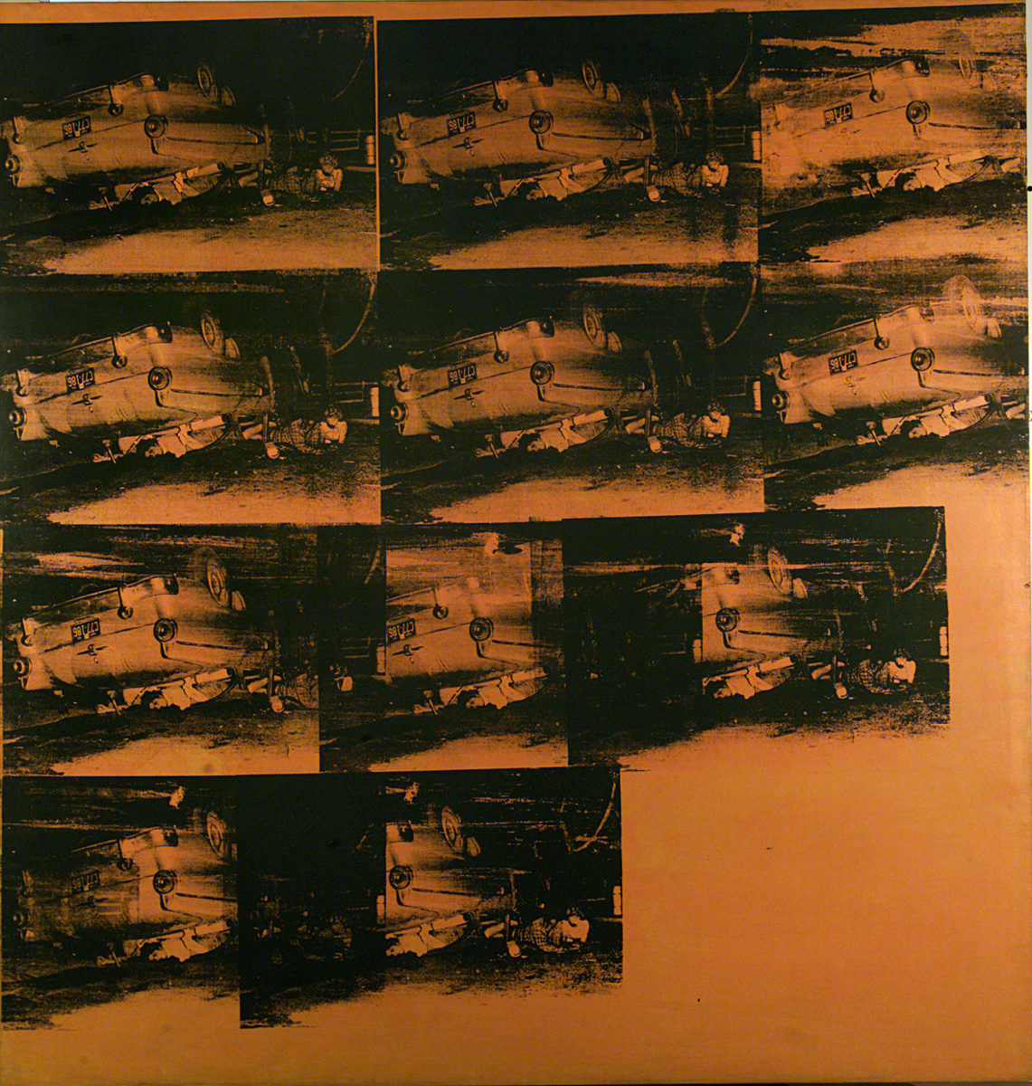 Orange Car Crash, Orange Disaster di Andy Warhol