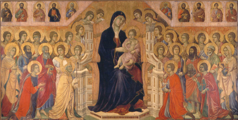 Maestà di Duccio di Buoninsegna - ADO Analisi dell'opera
