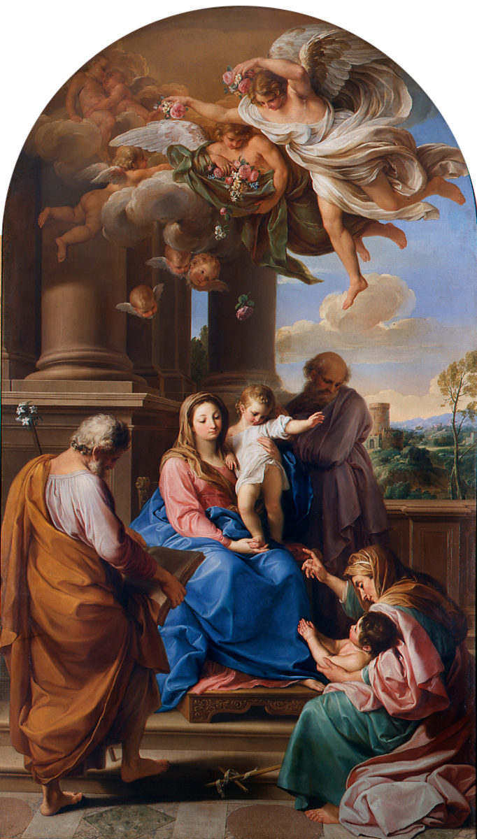Madonna con il Bambino e i Santi Giuseppe e Zaccaria, Elisabetta e Giovannino di Pompeo Batoni