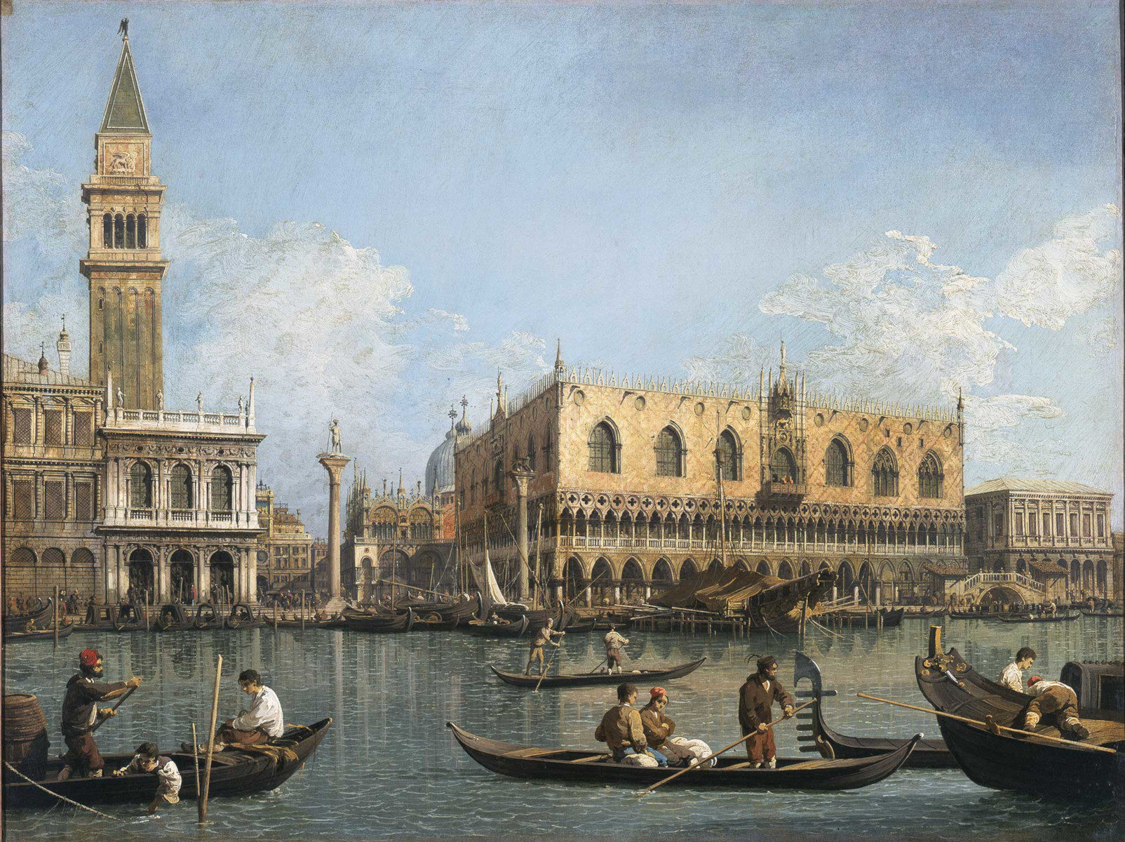 Veduta del bacino di San Marco dalla Punta della Dogana di Canaletto