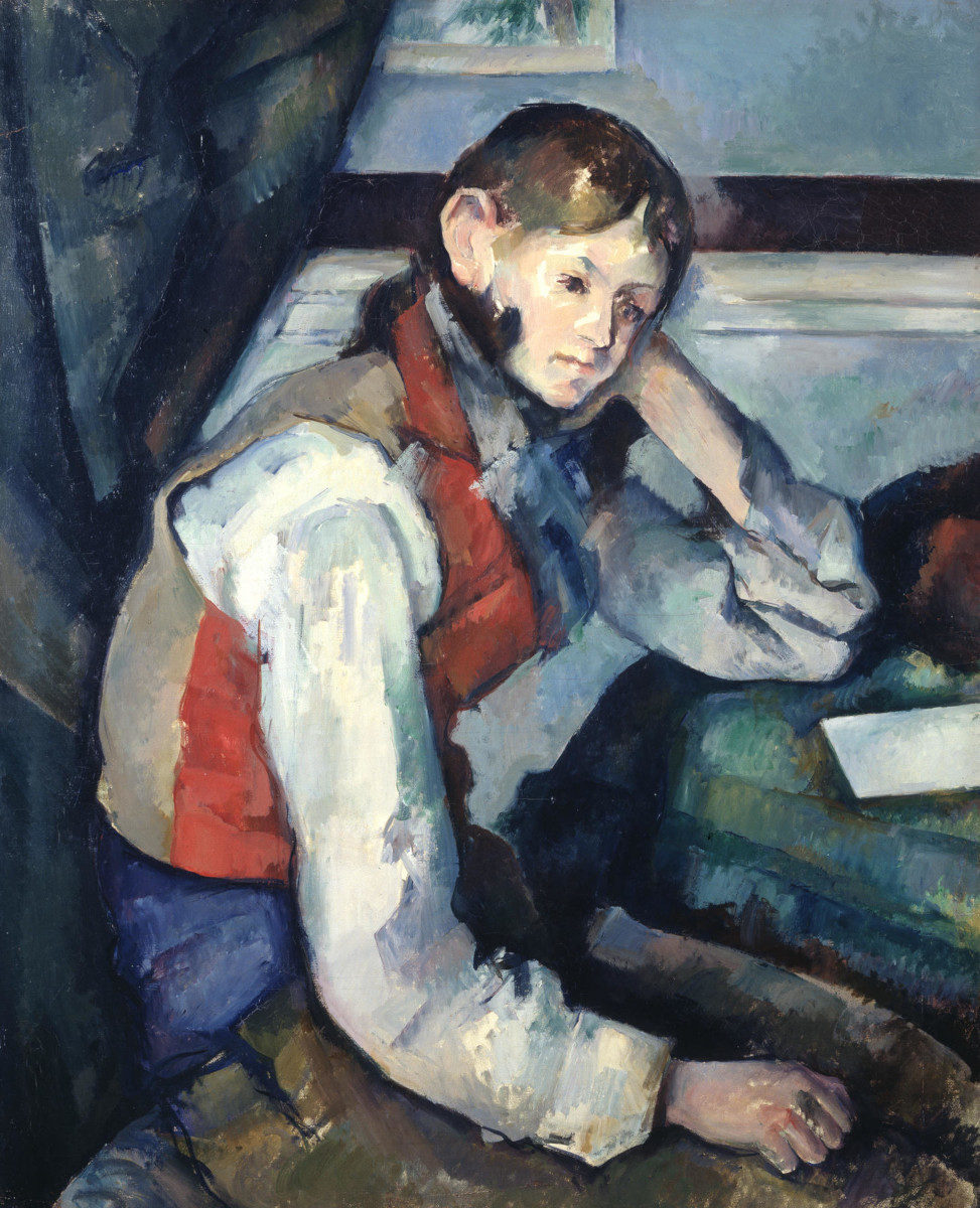 Ragazzo dal panciotto rosso di Paul Cézanne