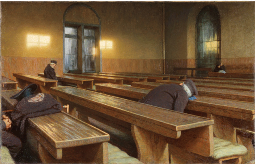 Giorno di festa al Pio Albergo Trivulzio di Angelo Morbelli