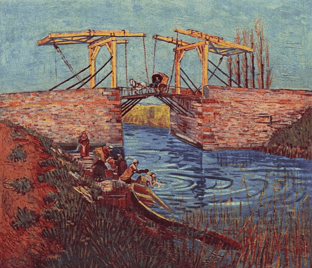 Vincent Van Gogh, Il ponte di Langlois, 1888, olio su tela, 60 x 65 cm. Collezione privata.
