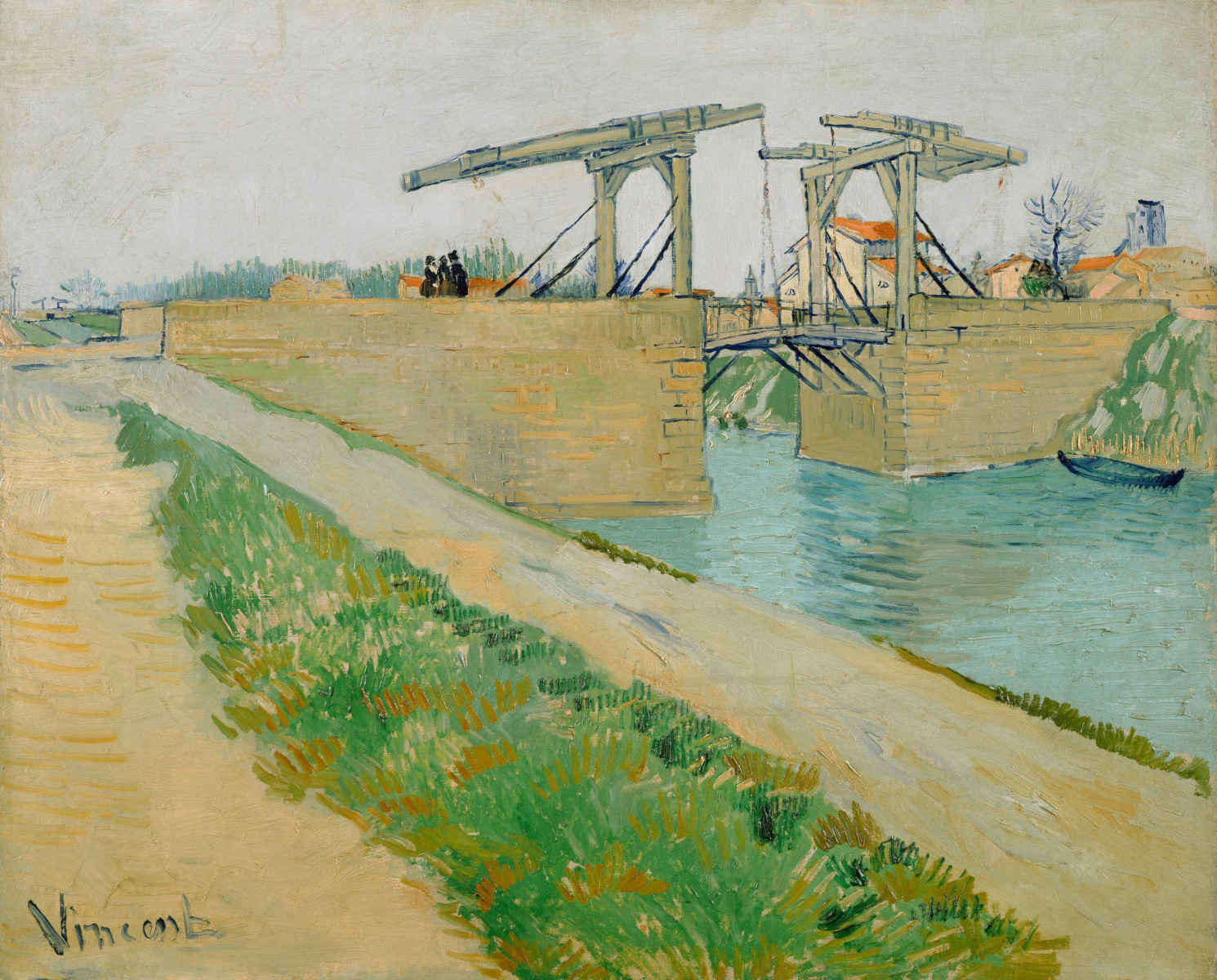 Vincent Van Gogh, Il ponte di Langlois con la strada che costeggia il