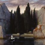 Arnold Böcklin, L'isola dei morti (Die Toteninsel), giugno 1883, olio su tavola, 80 x 150. Berlino, Alte Nationalgalerie