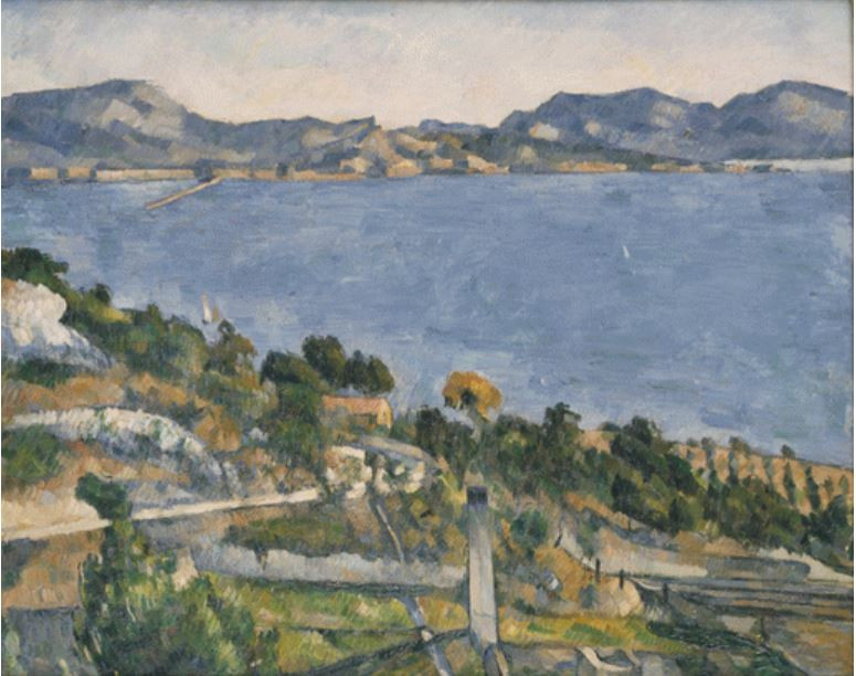 Le golfe de Marseille vu de L'Estaque (Paesaggio a l'Estaque) di Paul Cézanne