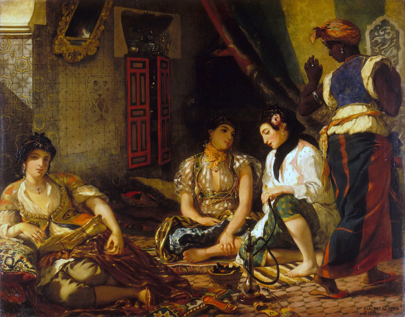 Donne di Algeri nei loro appartamenti Eugène Delacroix