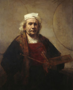 Autoritratto con tavolozza e pennelli di Rembrandt van Rijn