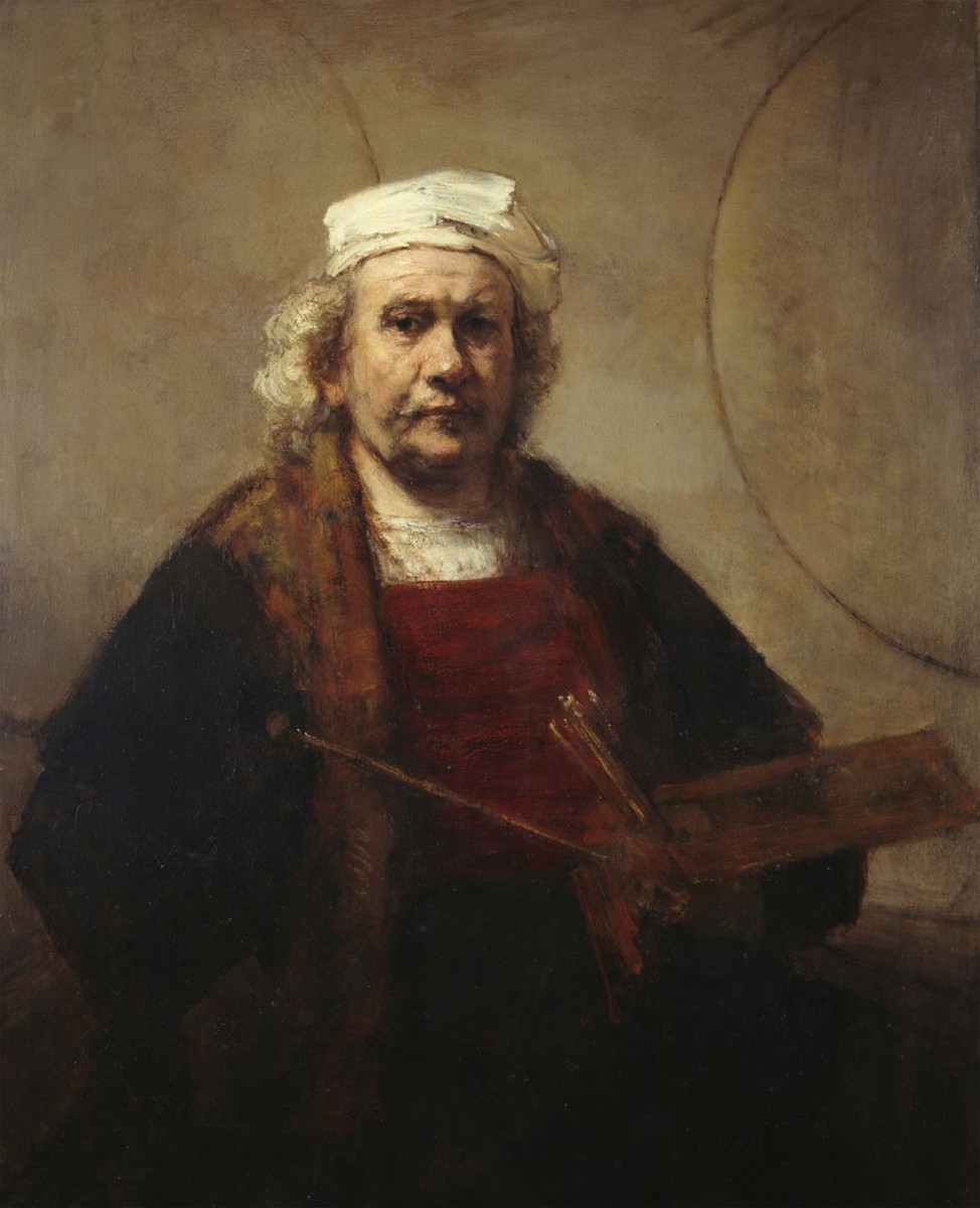 Autoritratto con tavolozza e pennelli di Rembrandt, la visione evocativa dello sguardo interiore