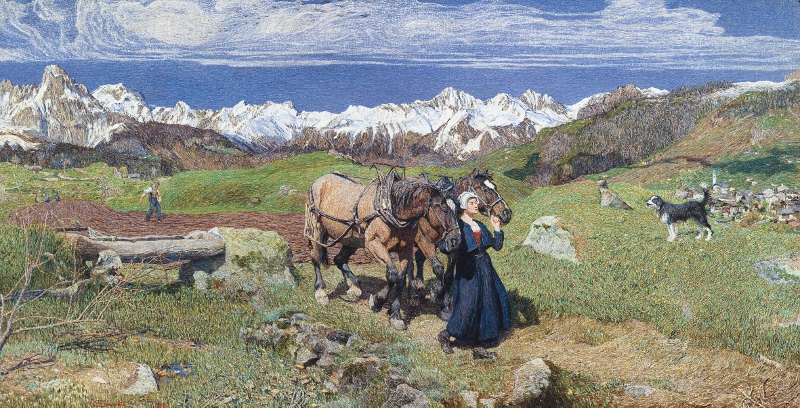 La raffigurazione della Primavera di Giovanni Segantini