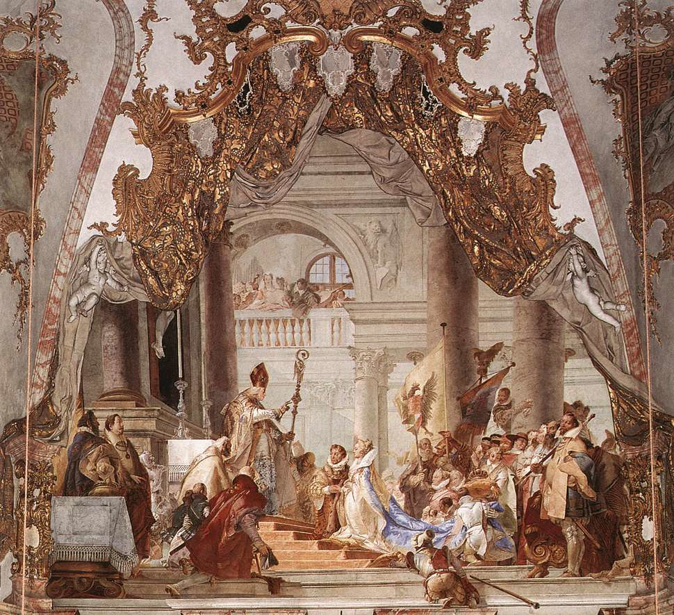 Matrimonio di Federico Barbarossa e Beatrice di Borgogna di Giambattista Tiepolo