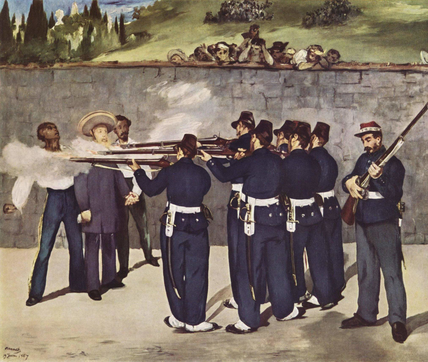 Esecuzione dell'imperatore Massimiliano del Messico di Édouard Manet