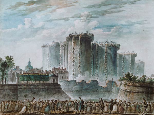 La distruzione della Bastiglia di Jean-Pierre Houël