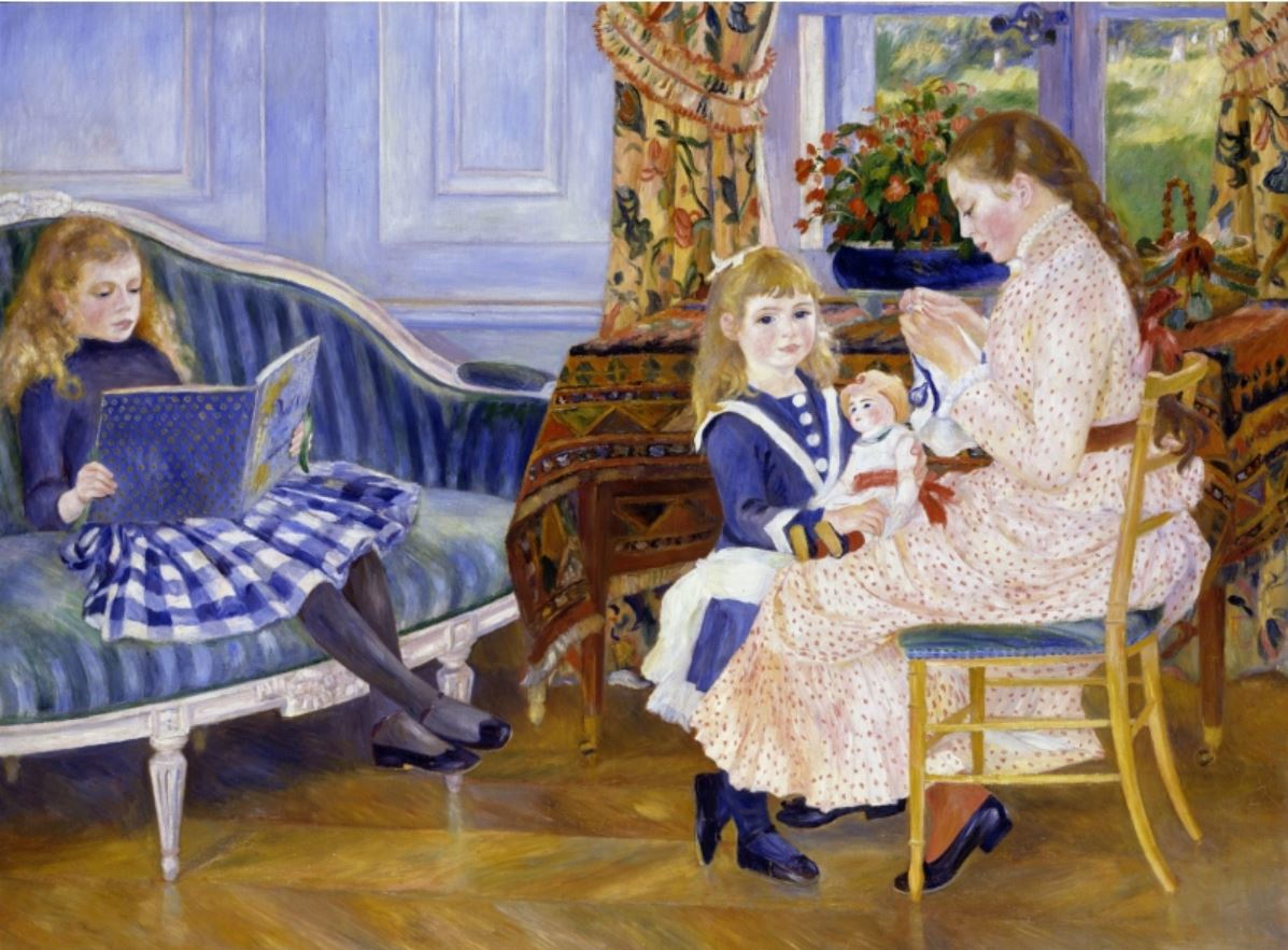 Il pomeriggio dei bambini Bérard a Wargemont di Pierre-Auguste Renoir