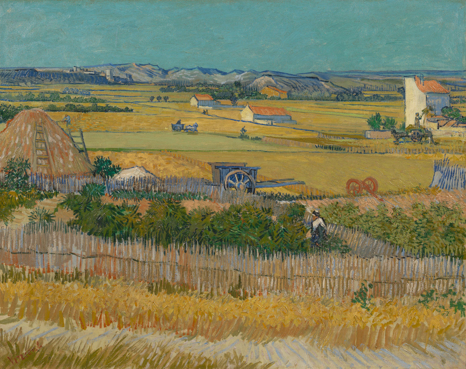 La mietitura di Vincent van Gogh