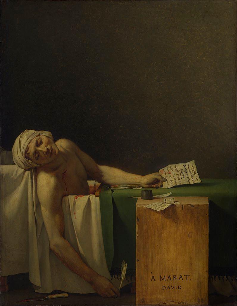 La morte di Marat di Jacques-Louis David