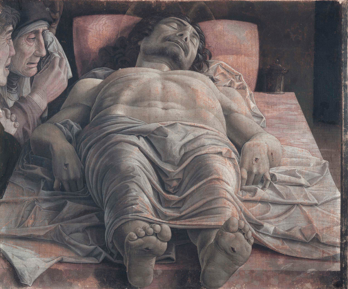 Cristo morto nel sepolcro e tre dolenti di Andrea Mantegna