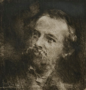 Ritratto di Tranquillo Cremona di Luigi Conconi