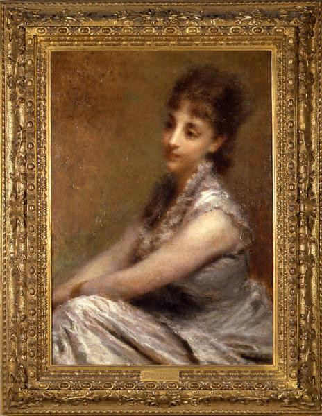 Ritratto di Marta Bussi Rosnati (Ritratto della contessa Arrivabene) di Daniele Ranzoni