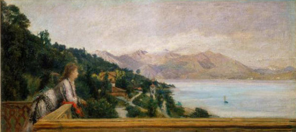Veduta del lago Maggiore dalla villa di Ada Troubetzkoy di Daniele Ranzoni