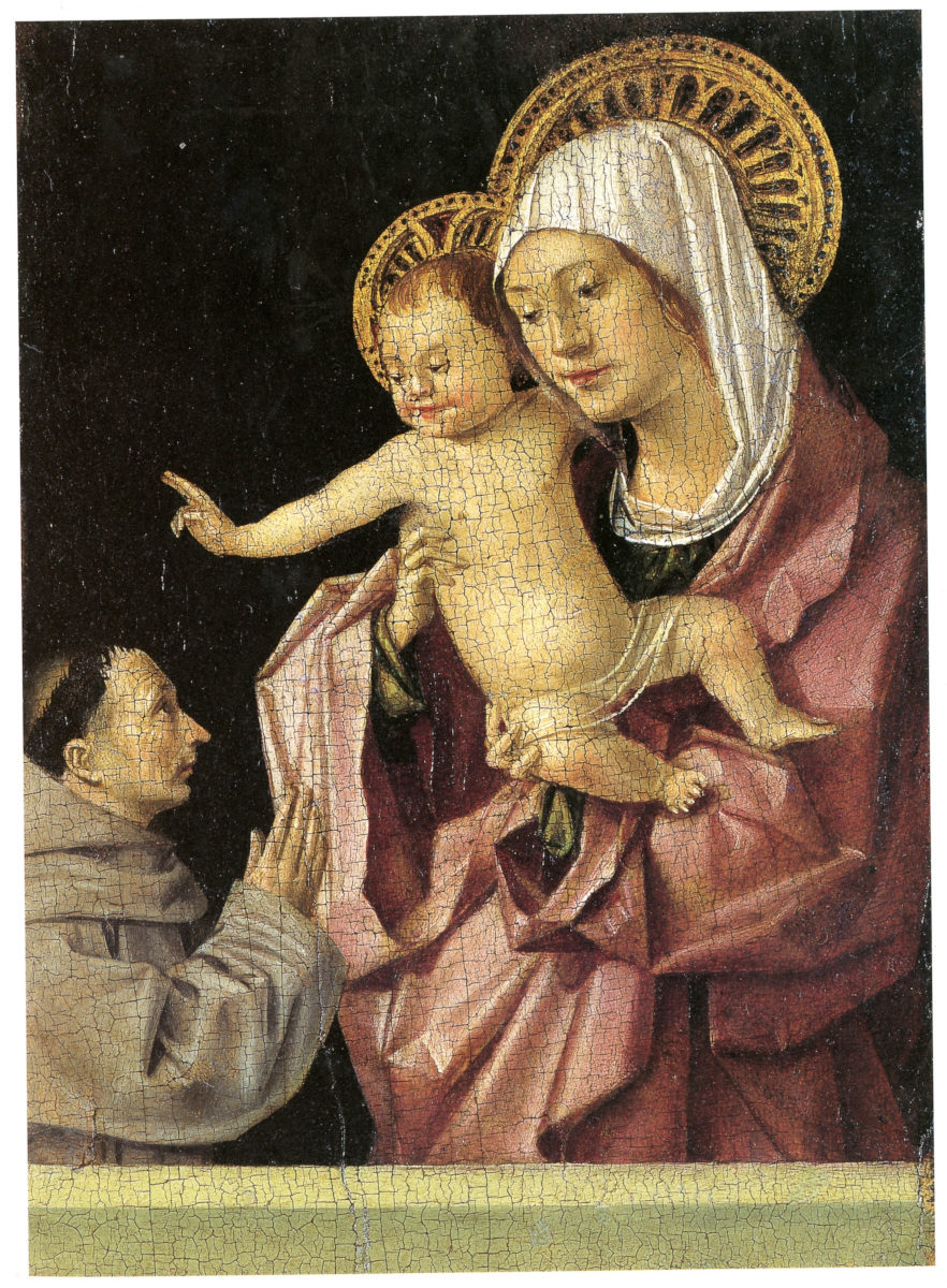 Madonna con il Bambino e Santo Francescano in adorazione di Antonello da Messina