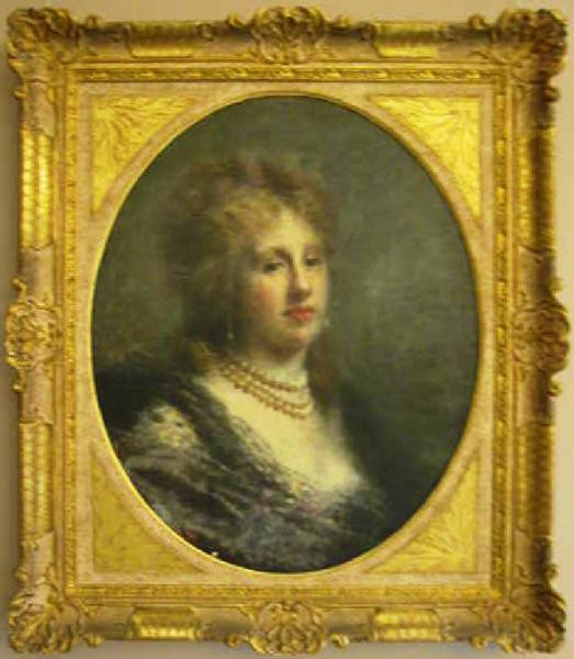 Ritratto della baronessa Francfort di Daniele Ranzoni