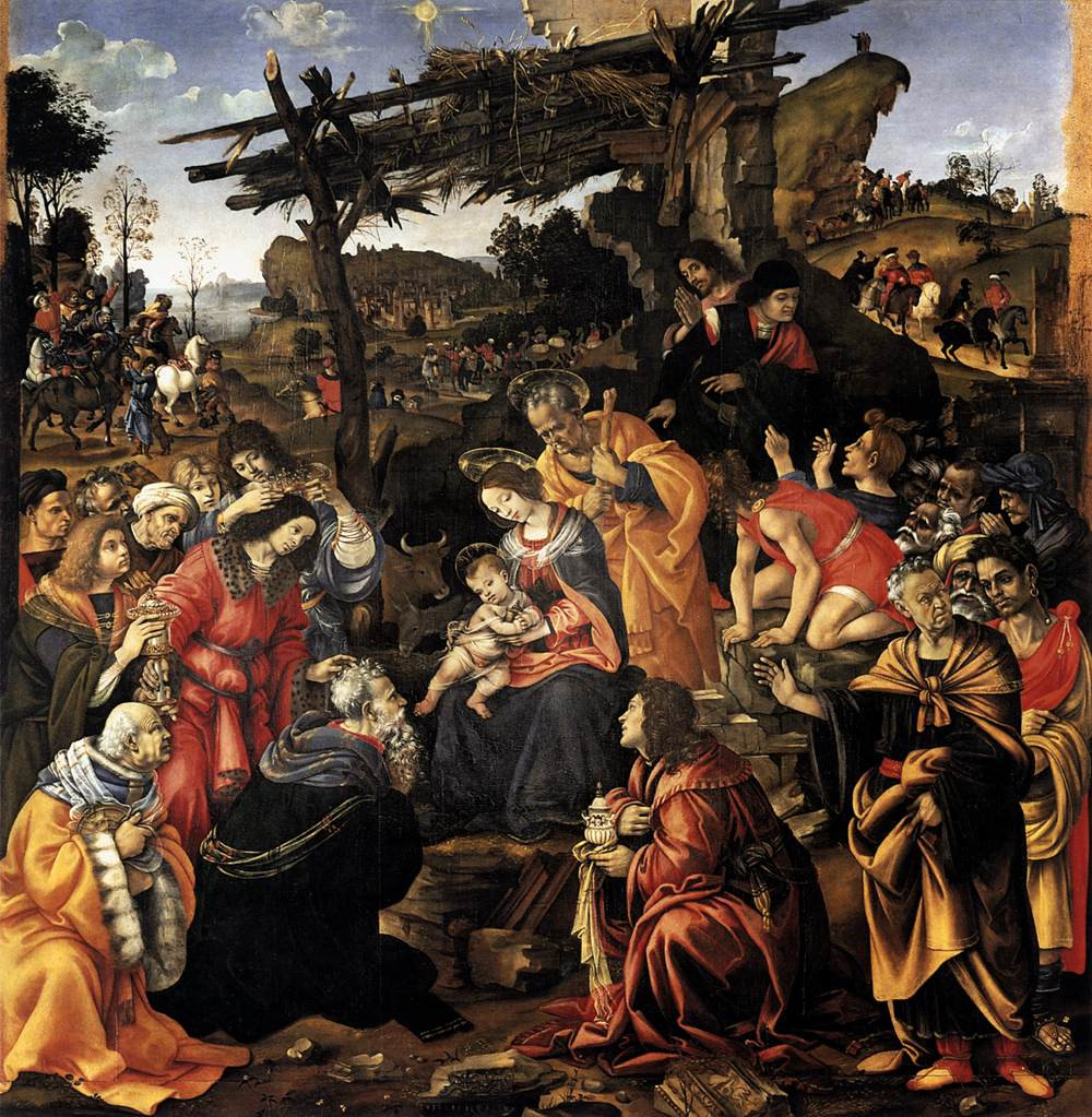 Adorazione dei Magi di Filippino Lippi