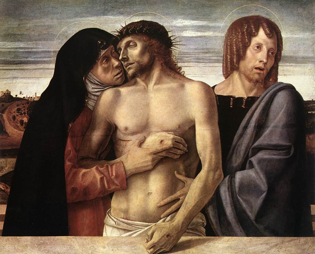 Cristo morto sorretto da Maria e Giovanni di Giovanni Bellini