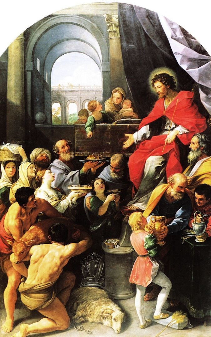 Pala di Giobbe (Trionfo di san Giobbe) di Guido Reni della cattedrale di Notre-Dame di Parigi