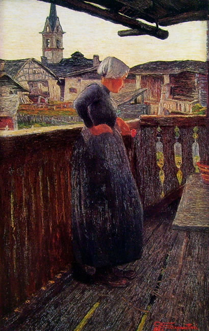 Al balcone di Giovanni Segantini
