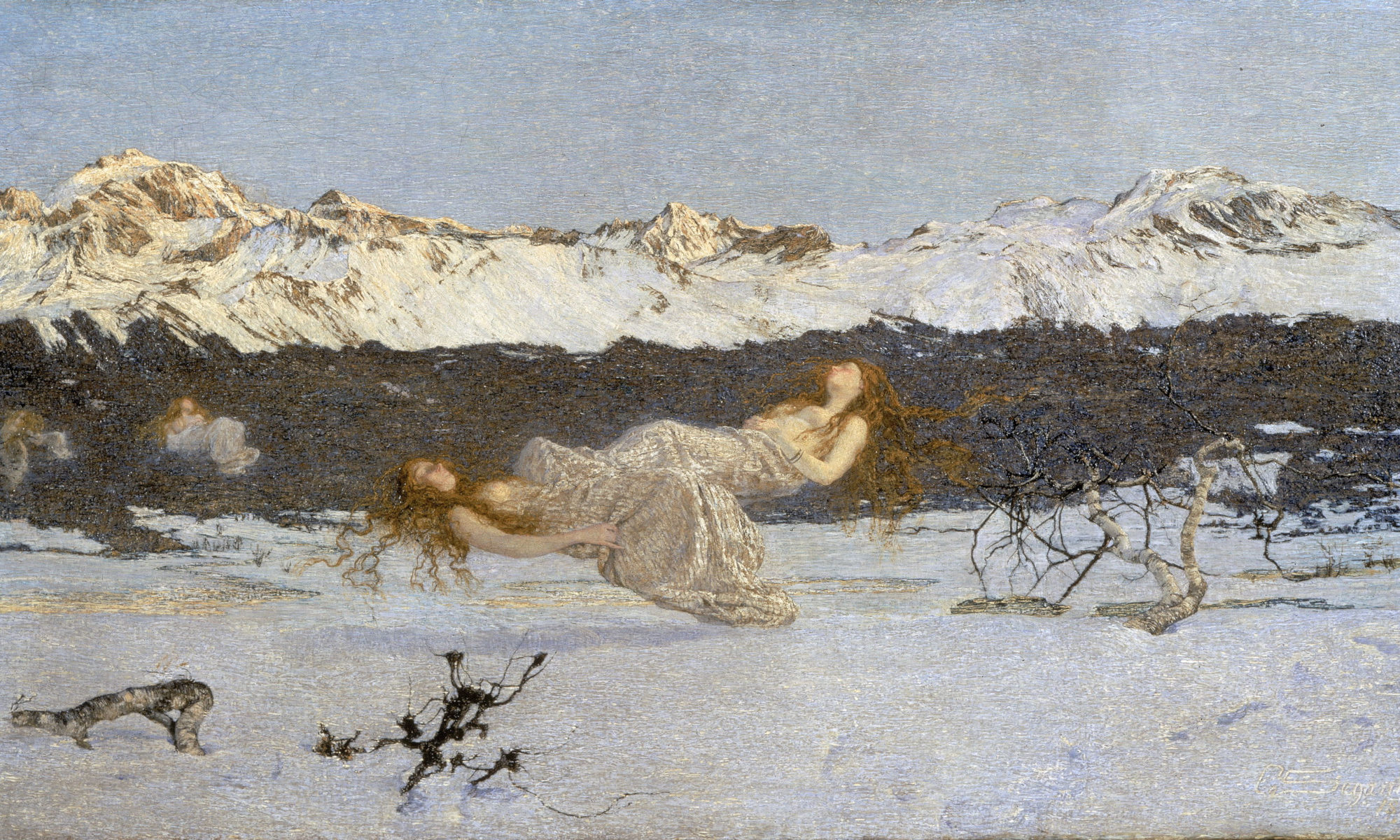 Il castigo delle lussuriose di Giovanni Segantini