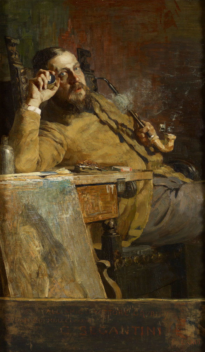 Il Ritratto di Vittore Grubicy di Giovanni Segantini